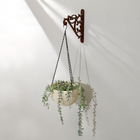 Кронштейн для подвесных кашпо, пластик, цвет шоколад - Фото 10