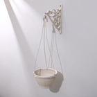 Кронштейн для подвесных кашпо, пластик, бежевый - Фото 10