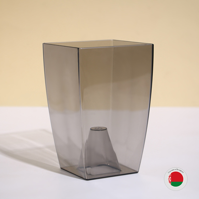 Горшок для орхидей, 2 л, 12.5×19.5 см, пластиковый, прозрачно-серый