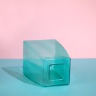 Горшок для орхидей, 2 л, 12,5 × 19,5 см, пластик, прозрачно-бирюзовый - Фото 2