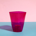 Горшок для орхидей, 1.5 л, 13×17 см, пластик, прозрачно-малиновый - Фото 4