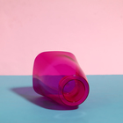 Горшок для орхидей, 1.5 л, 13×17 см, пластик, прозрачно-малиновый - Фото 2