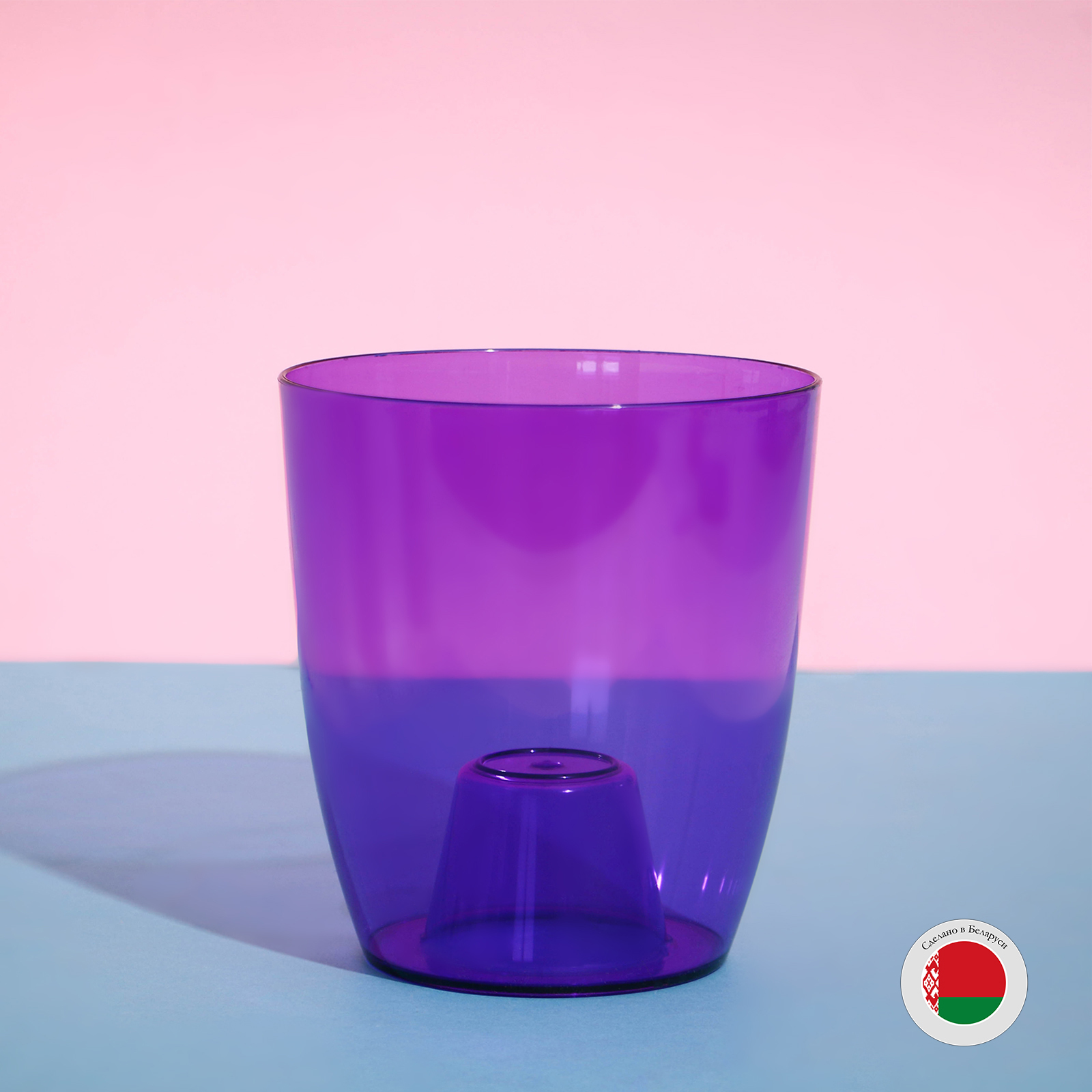 Горшок для орхидей, 2 л, 14,8 × 16,2 см круглый, пластик, прозрачно ...