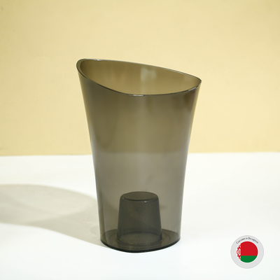 Горшок для орхидей, 1,3 л, 13,6 × 14,1 × 20 см, пластик, прозрачно-серый