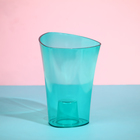 Горшок для орхидей, 1,3 л, 13,6 × 14,1 × 20 см, пластик, прозрачно-бирюзовый - Фото 6