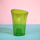 Горшок для орхидей, 1,3 л, 13,6 × 14,1 × 20 см, пластик, прозрачно-зелёный - Фото 4