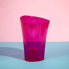 Горшок для орхидей, 1,3 л, 13,6 × 14,1 × 20 см, пластик, прозрачно-малиновый - Фото 4