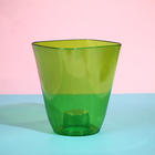 Горшок для орхидей, 2.5 л, 16.4×18.5 см, пластик, прозрачно-зелёный - Фото 5