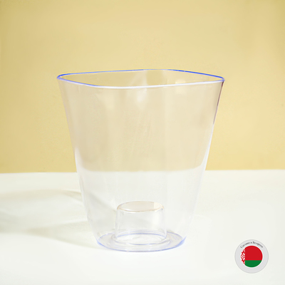 Горшок для орхидей, 2.5 л, 16.4×18.5 см, пластиковый, прозрачный