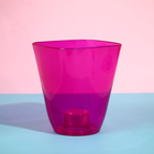 Горшок для орхидей, 2,5 л, 16,4 × 18,5 см, пластик, прозрачно-малиновый - Фото 6