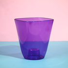 Горшок для орхидей, 2,5 л, 16,4 × 18,5 см, пластик, прозрачно-фиолетовый - Фото 4