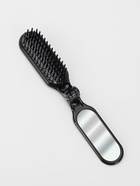 Расчёска массажная, складная, с зеркалом, 3×10 см, цвет чёрный - Фото 1