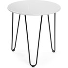 Журнальный стол Шани кварц бежевый/металл, черный 60x60x62 см 10506494