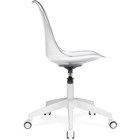 Компьютерное кресло Kolin с подушкой металл/экокожа/пластик, белый/прозрачный 46x64x86 см - фото 121969935