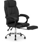 Кресло для руководителя Born металл/экокожа, хром/черный 61x66x102 см - фото 123120413