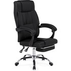 Кресло для руководителя Born металл/экокожа, хром/черный 61x66x102 см - фото 123120414