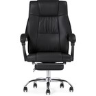 Кресло для руководителя Born металл/экокожа, хром/черный 61x66x102 см - фото 123120415