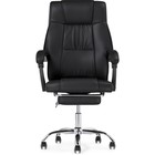 Кресло для руководителя Born металл/экокожа, хром/черный 61x66x102 см - фото 123120416