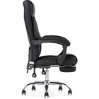 Кресло для руководителя Born металл/экокожа, хром/черный 61x66x102 см - фото 123120417