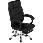 Кресло для руководителя Born металл/экокожа, хром/черный 61x66x102 см - фото 123120420