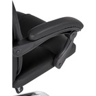 Кресло для руководителя Born металл/экокожа, хром/черный 61x66x102 см - фото 123120422