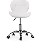 Компьютерное кресло Trizor металл/экокожа, хром/белый 53x53x69 см 10510424