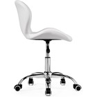 Компьютерное кресло Trizor металл/экокожа, хром/белый 53x53x69 см 10510424