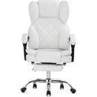 Кресло для руководителя Kolson металл/экокожа, хром/белый 64x68x114 см - фото 121969942