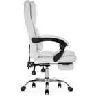 Кресло для руководителя Kolson металл/экокожа, хром/белый 64x68x114 см - фото 121969944