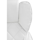 Кресло для руководителя Kolson металл/экокожа, хром/белый 64x68x114 см - фото 121969949