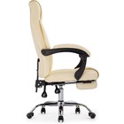 Кресло для руководителя Born металл/экокожа, хром/кремовый 61x66x102 см 10510434