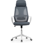 Компьютерное кресло Golem пластик/ткань/сетка, белый/серый 68x63x112 см - фото 121575719