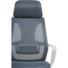 Компьютерное кресло Golem пластик/ткань/сетка, белый/серый 68x63x112 см - фото 121575723