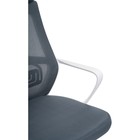 Компьютерное кресло Golem пластик/ткань/сетка, белый/серый 68x63x112 см - фото 121575725