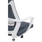 Компьютерное кресло Golem пластик/ткань/сетка, белый/серый 68x63x112 см - фото 121575726