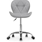 Компьютерное кресло Trizor металл/экокожа, хром/серый 53x53x69 см 10510439
