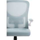 Компьютерное кресло Konfi пластик/ткань/сетка, белый/голубой 60x66x102 см - Фото 9