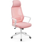 Компьютерное кресло Golem пластик/ткань/сетка, белый/розовый 68x63x112 см 10510442