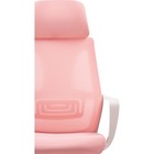 Компьютерное кресло Golem пластик/ткань/сетка, белый/розовый 68x63x112 см 10510442