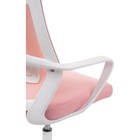 Компьютерное кресло Golem пластик/ткань/сетка, белый/розовый 68x63x112 см 10510442