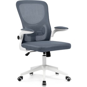 Компьютерное кресло Konfi пластик/ткань/сетка, белый/темно-серый 60x66x102 см