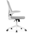 Компьютерное кресло Konfi пластик/ткань/сетка, белый/светло-серый 60x66x102 см - фото 121575769