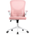 Компьютерное кресло Konfi пластик/ткань/сетка, белый/розовый 60x66x102 см - Фото 2