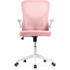Компьютерное кресло Konfi пластик/ткань/сетка, белый/розовый 60x66x102 см - Фото 3