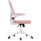 Компьютерное кресло Konfi пластик/ткань/сетка, белый/розовый 60x66x102 см - Фото 4