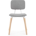 Стул деревянный Klint массив бука/ткань, натуральный/серый 43x58x82 см 10510476