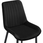 Стул на металлокаркасе Seda 1 металл/велюр, черный/черный 52x60x87 см 10510478