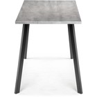 Стол деревянный Тринити Лофтметалл, бетон/черный 60x120x75 см - Фото 2