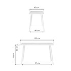 Стол деревянный Тринити Лофтметалл, бетон/черный 60x120x75 см - Фото 6