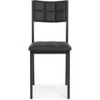Стул на металлокаркасе Бекал металл/экокожа, черный/черный 39x51x84 см  (артикул 10510494)  большой выбор товаров оптом и в розницу по низким ценам с доставкой